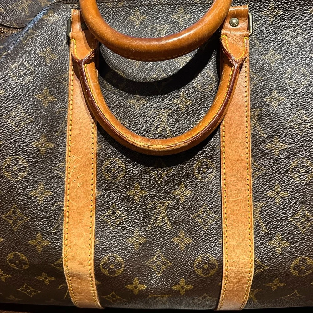 Louis Vuitton Classic Monogram Keep All 55 Duffle Overnight Bag WITH COA! - Picture 15 of 16